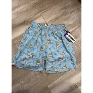 Tipsy Elves Men's Swim Trunks Size M Tacosaurus Taco Dino Swimsuit Shorts NWT